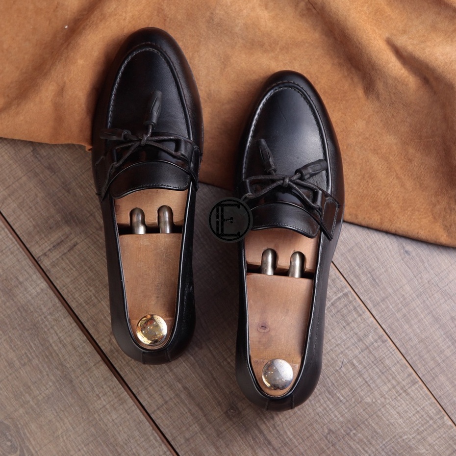 Giày lười nam cao cấp ERMAND da bò thật bảo hành 1 năm kiểu dáng Tassel Loafer - Mã T33