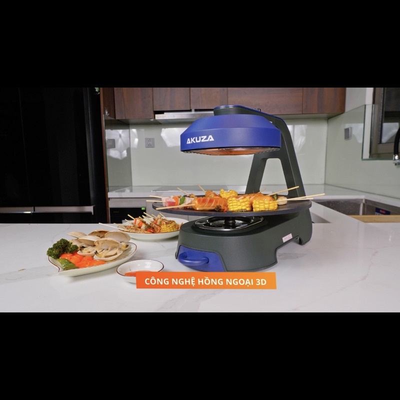 Bếp nướng không khói tự xoay BBQ