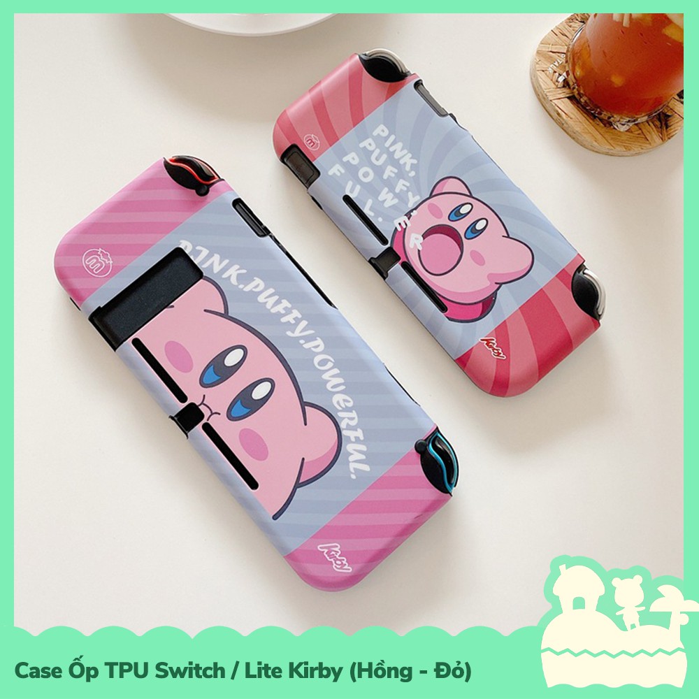 [Sẵn VN - NowShip] Phụ Kiện Case Ốp Lưng Nintendo Switch / Switch Lite TPU Dẻo Game Kirby