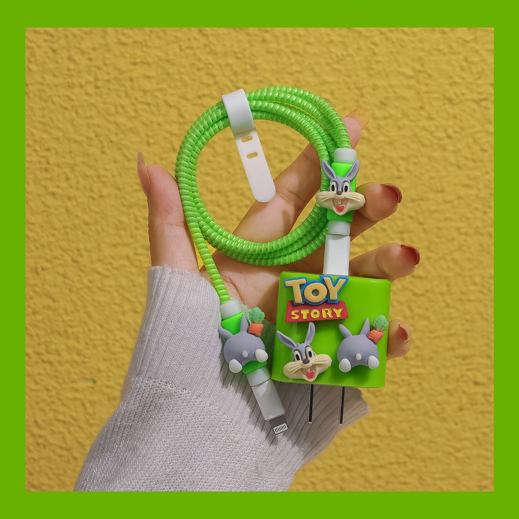 Cartoon Tpu Charger Protector for iphone 18w/20w