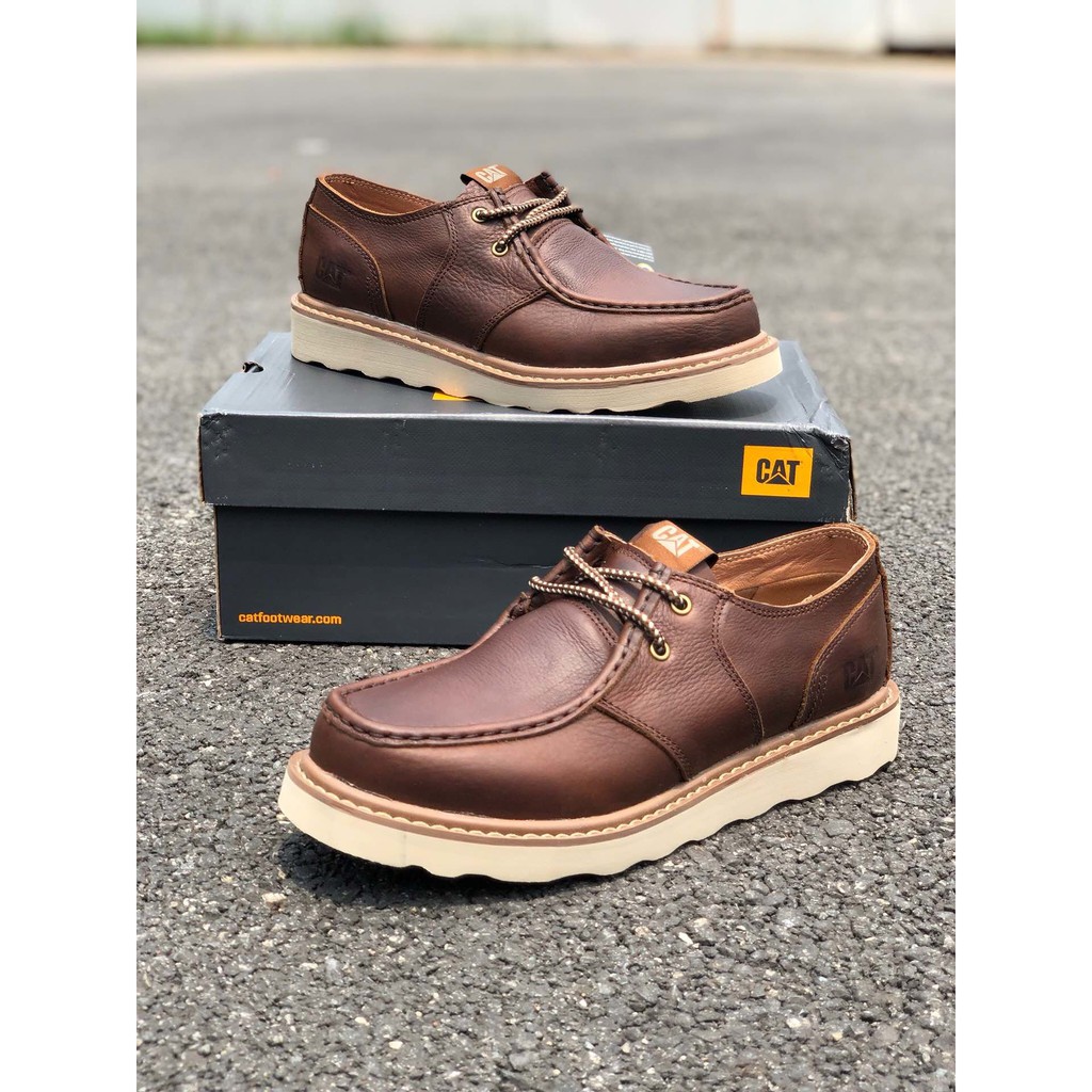 Original Caterpillar Men Work Cow Leather Boot Shoes giày bảo hộ lao động PCAT70574_202