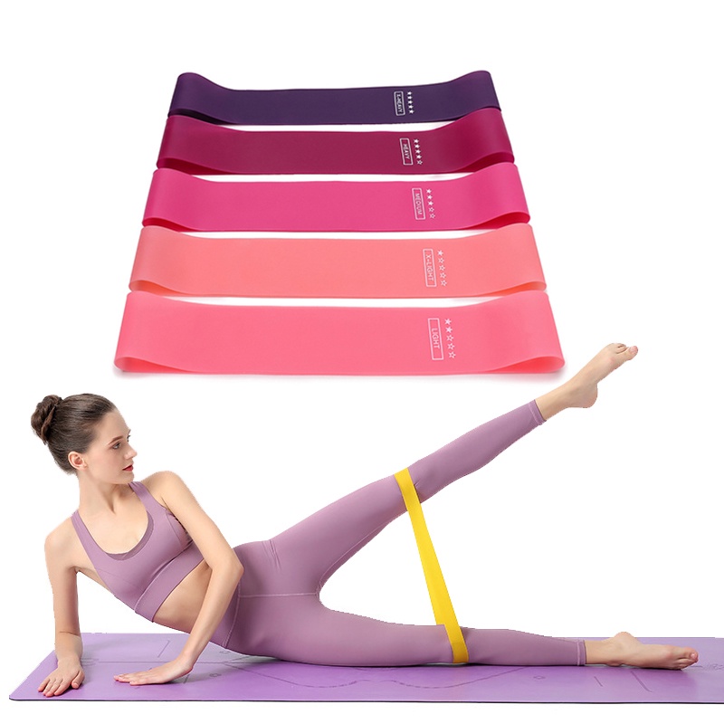 Dây Cao Su Kháng Lực Di Động Co Giãn Hỗ Trợ Luyện Tập Gym/Yoga/Thể Hình Cho Nữ