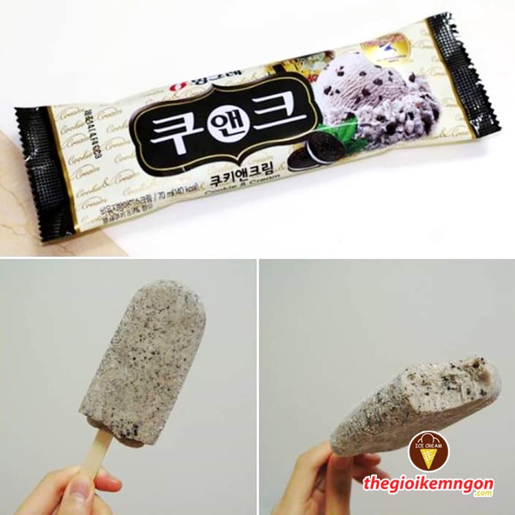 [NOWSHIP] Kem cookie & cream Bar Binggrae Hàn Quốc 70ml