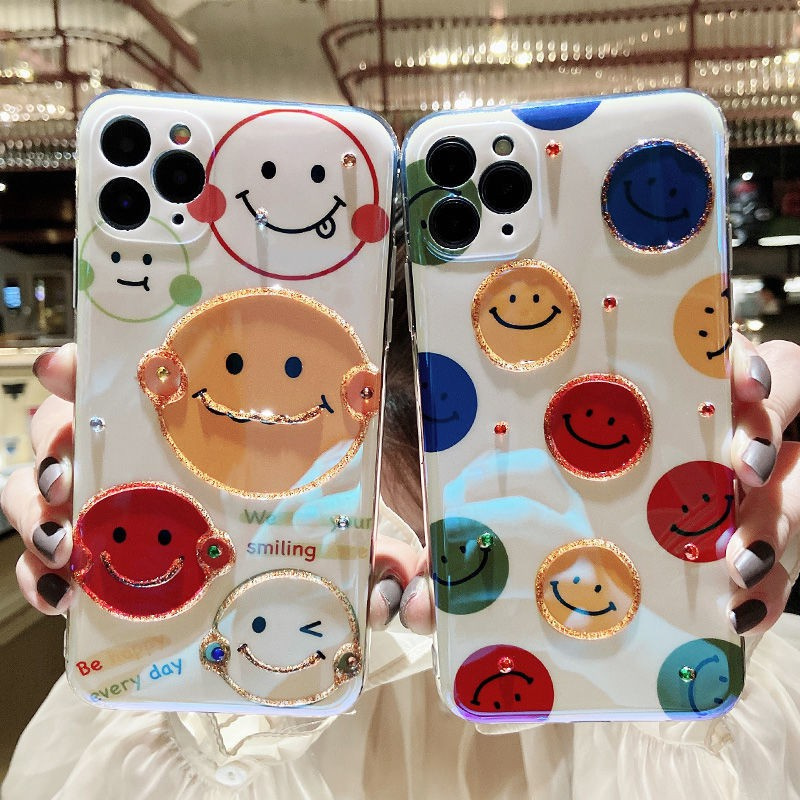 Ốp điện thoại silicon epoxy dễ thương thích hợp cho iPhone 12 13 promax 7 8Plus SE X XS XR XSMAX 11 11pro 11promax
