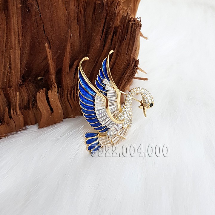 Cài áo con vịt trời CZ1143.