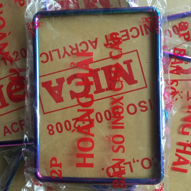 Bảng số titan 7 màu [ tặng mica Đài Loan ]