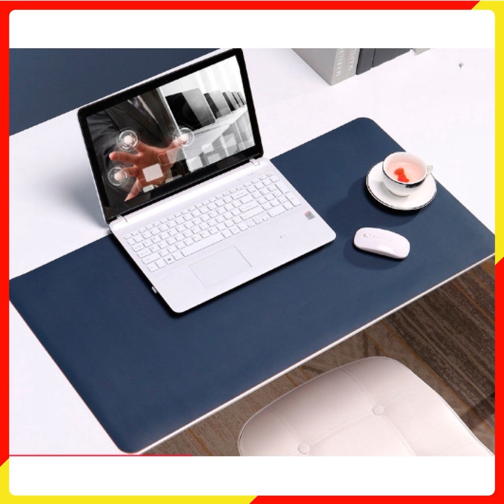 Thảm Trải Bàn Làm Việc DeskPad Da Size Lớn Kiêm Miếng Lót Chuột Máy Tính Cỡ Lớn Nhiều Màu