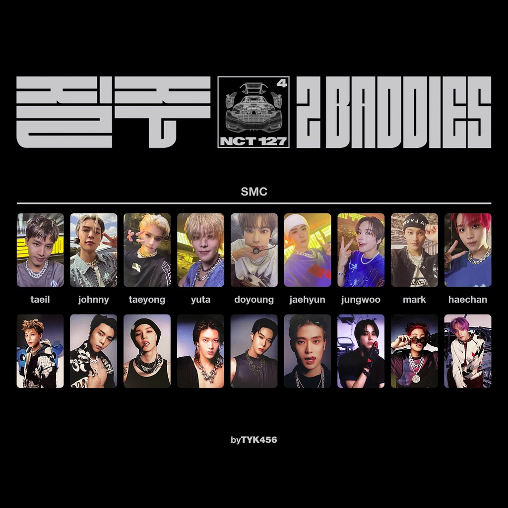 BỘ ẢNH NCT 127 - 2 BADDIES BẢN SMART BỘ SƯU TẬP CARD CHÍNH HÃNG