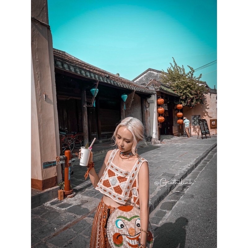 Vòng Cổ Thổ Cẩm -Chocker - chụp ảnh vintage M152