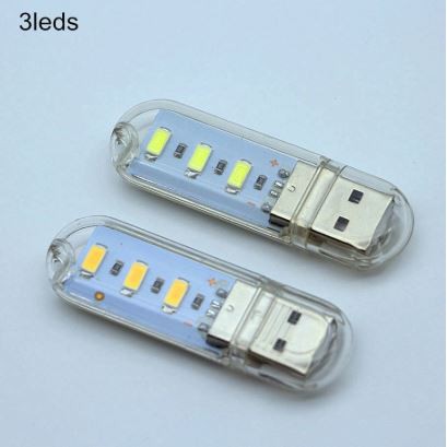 Đèn Led 3 bóng/ 8 bóng cắm cổng USB siêu sáng