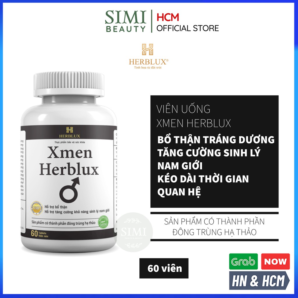 Sinh lý nam XMEN HERBLUX bổ thận chống xuất tinh sớm tăng cường sinh lý nam giới SIMI