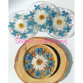 Hoa ép khô trang trí xà phòng handmade- trang điểm - trang trí nến handmade  - decor resin