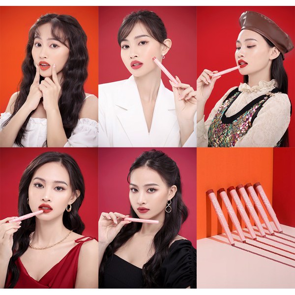 Son Bút Chì Mịn Lâu Trôi Silkygirl Matte Styler Slim