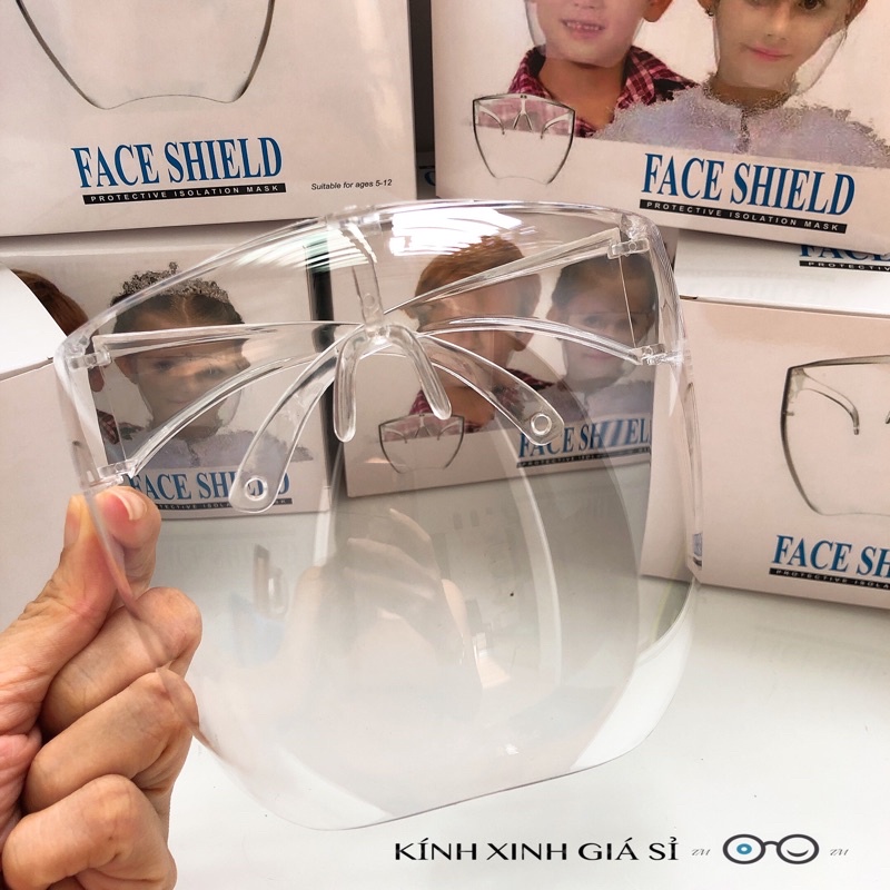 Mắt kính trẻ em FACE SHIELD BABY ôm hết mặt em bé.