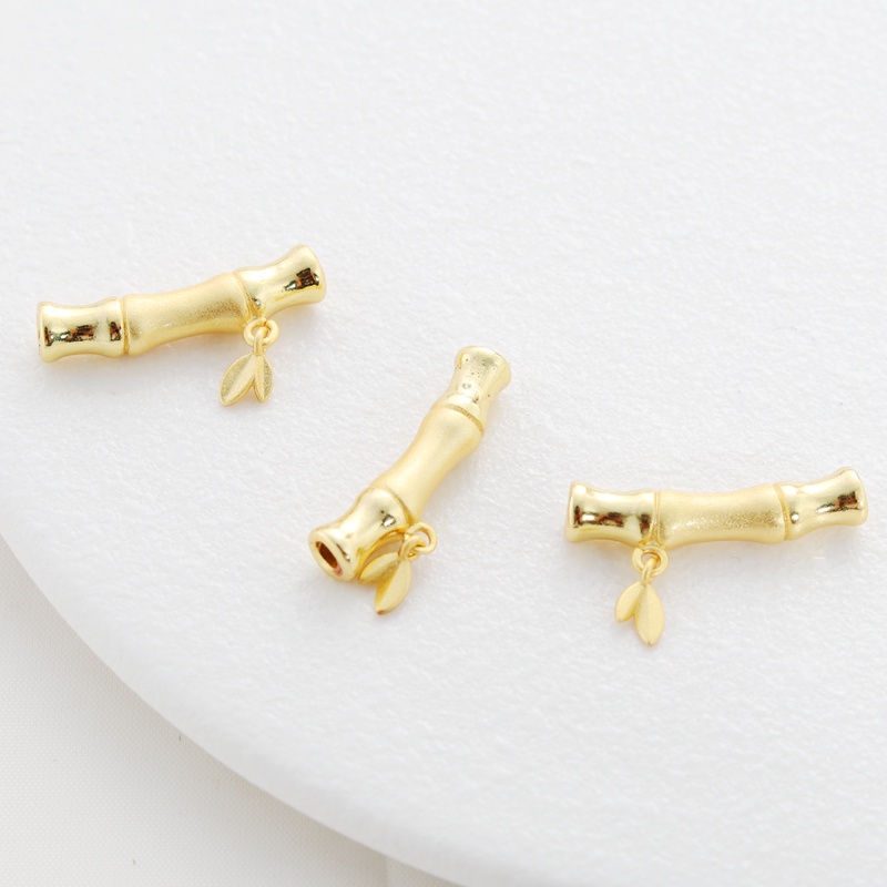 Lá Tre Mạ Vàng 18k 5 * 25mm 2mm Chuyên Dụng Làm Vòng Tay/Trang Sức