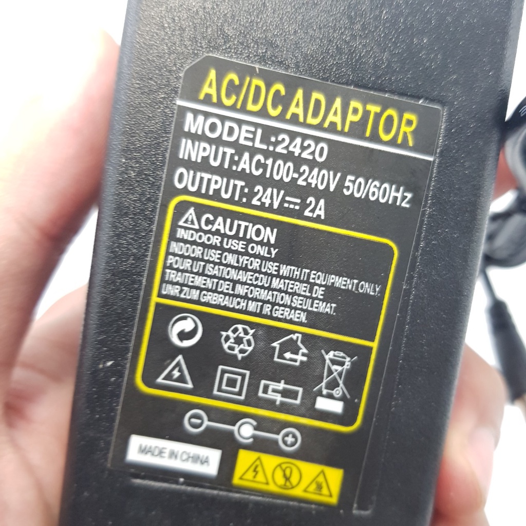 Nguồn Adapter 24V1A DC5.5x2.1MM Chuyển Đổi Nguồn 24V 1A 24V2A ShopLinhKienM2M