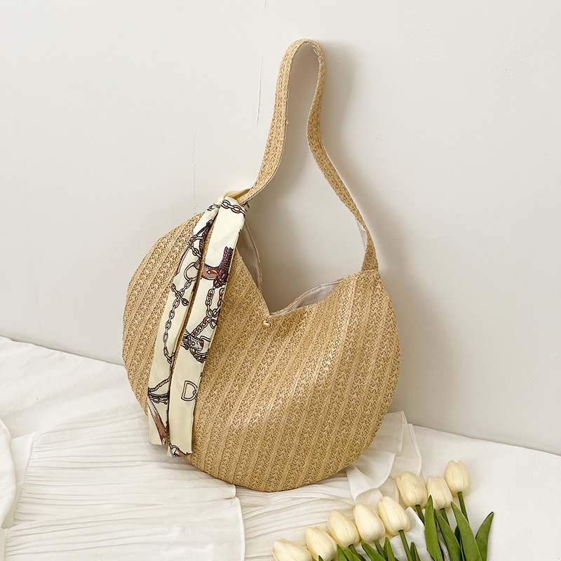 Túi Cói Đeo Vai Cỡ Lớn 2022 Thời Trang Mùa Hè Mới Cho Nữ