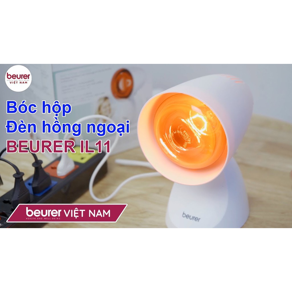 ĐÈN HỒNG NGOẠI TRỊ LIỆU 100W BEURER IL11, BẢO HÀNH CHÍNH HÃNG 2 NĂM