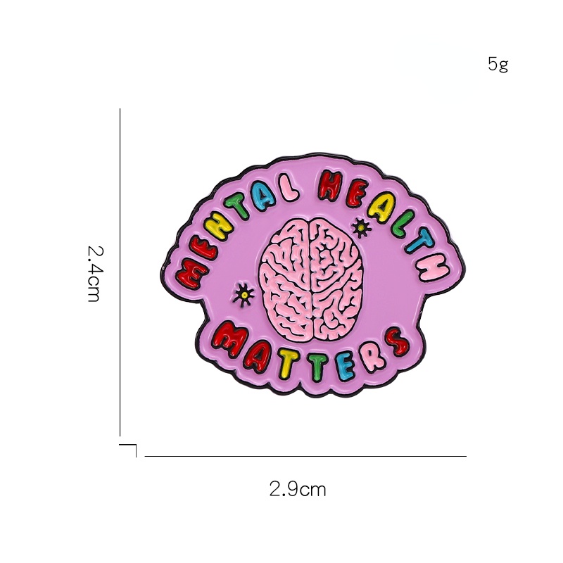 Ghim Cài Áo Hình Não Bộ Não Tráng Men Dành Cho Bạn Trẻ Em