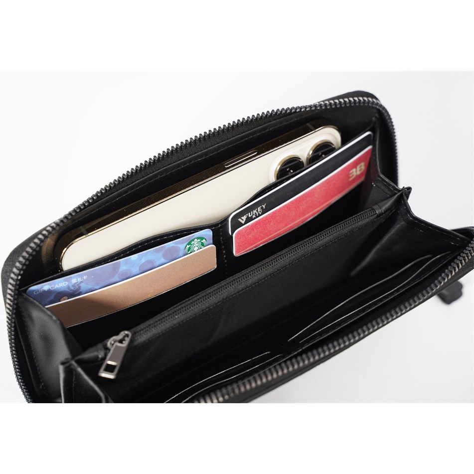 Ví Nam Dáng Dài Sức Chứa Lớn Có Nhiều Ngăn Đựng Thẻ Phong Cách Doanh Nhân K091