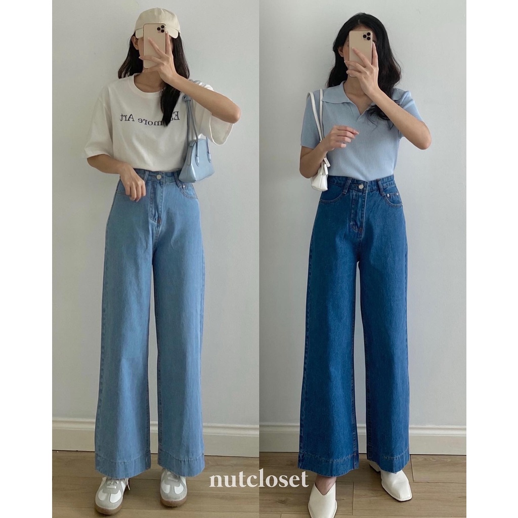 Quần jeans ống suông _ Q0083