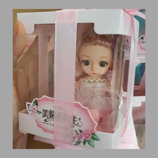 Búp bê công chúa 16cm có đèn, có khớp, hộp quà búp bê