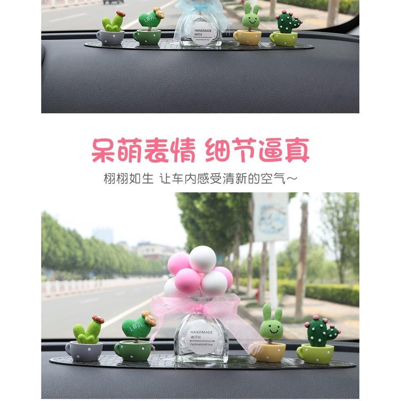 Mô Hình Cây Xương Rồng Trang Trí Xe Hơi Dễ Thương