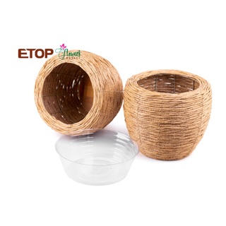 Chậu nhựa giả cói 2