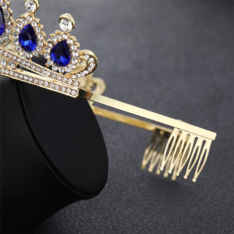 Bộ Trang Sức 3 Món Hình Hoa / Vương Miện Lấp Lánh Thời Trang Cho Nữ