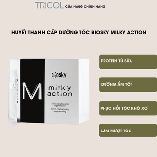 Serum dưỡng ẩm và phục hồi cho tóc hư tổn Tricol Biosky Milky Action Siero