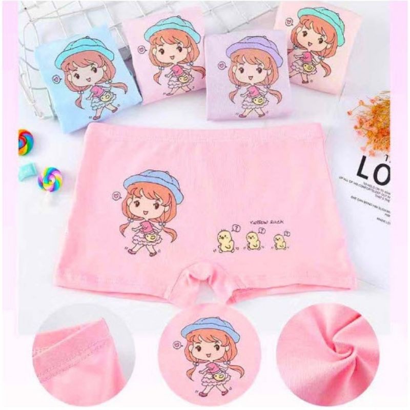 Quần Chíp Đùi bê gái LINDABABY-SHOP 100% Cotton Cao Cấp 5 quần