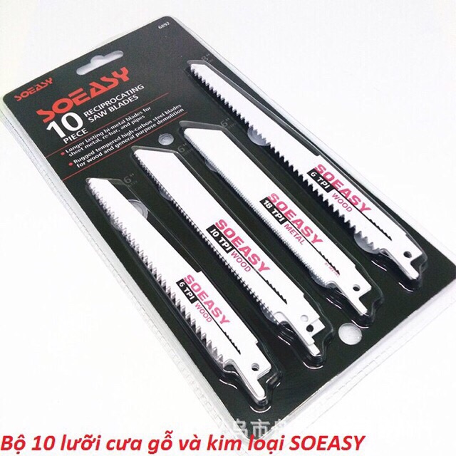 CƯA KIẾM ĐA NĂNG SOEASY BỘ 10 LƯỠI ( HÀNG TỐT)