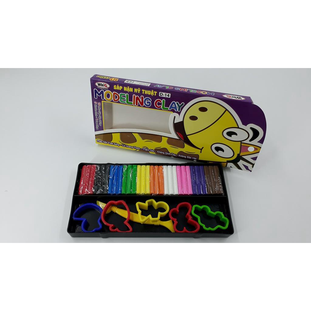 Sáp Nặn WinQ 10 Màu + Khuôn Hình D-14