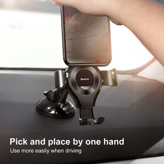 Giá đỡ điện thoại trên ô tô hít chân không Baseus Osculum Type Gravity Car Mount