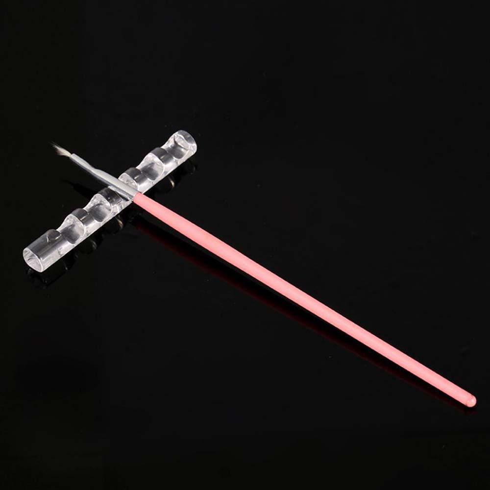 Giá Đỡ Cọ Vẽ Móng Tay Bằng Acrylic Trong Suốt Tiện Dụng