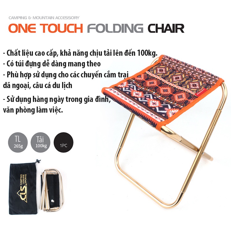 Ghế Xếp Gọn Mini Dã Ngoại Du Lịch Ngoài Trời Thông Minh - Ghế Gấp Gọn Cao Cấp Chất Liệu Hợp Kim Nhôm, Ghế Câu Cá | BigBuy360 - bigbuy360.vn