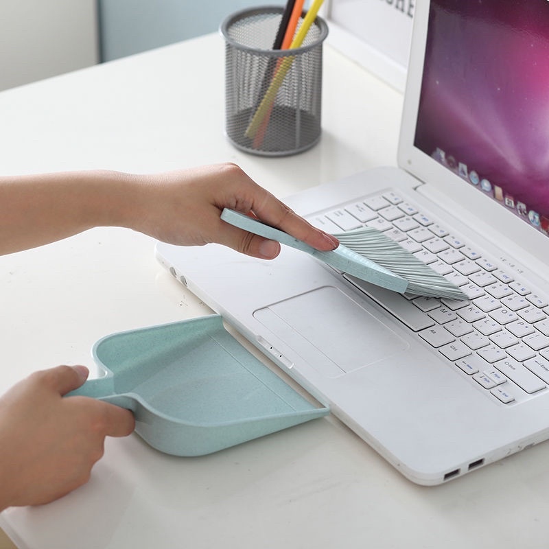 Bộ chổi quét bàn, dọn cát mèo, quét bụi bàn phím Size mini