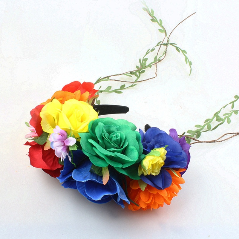 Băng Đô Cài Tóc Đính Hoa Phong Cách Halloween