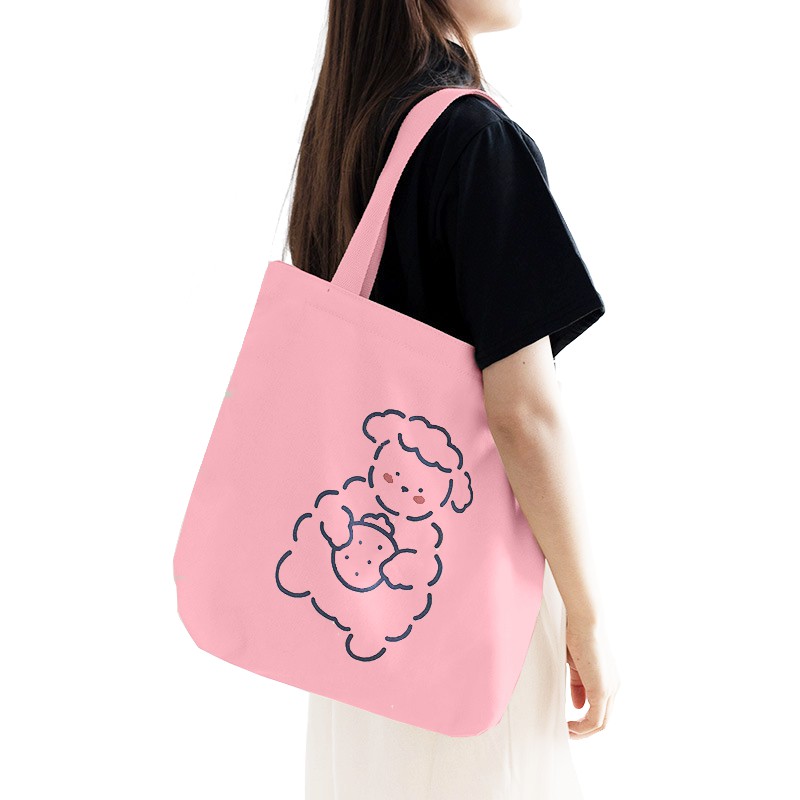 TúI Vải Tote Bag XinhStore Đeo Vai Họa Tiết Thú Bông