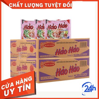 Thùng mì Hảo Hảo vị Tôm Chua Cay 75g x 30 gói Acecook