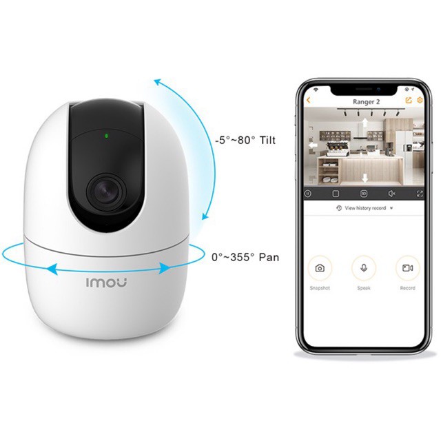 Camera Wifi imou Ranger 2 IPC A22EP FHD xoay 360 độ đàm thoại 2 chiều hồng ngoại đêm - Chính hãng ahua DSS BH 24 tháng | BigBuy360 - bigbuy360.vn