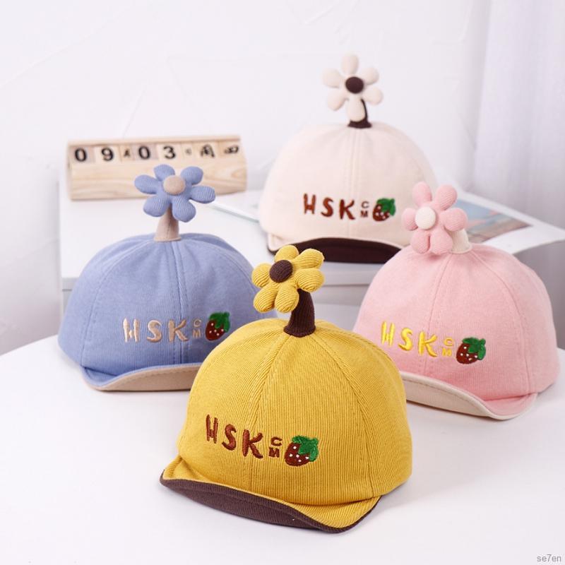 Mũ Lưỡi Trai Hoạ Tiết Chữ Thêu Cho Bé 6-24 Tháng Tuổi