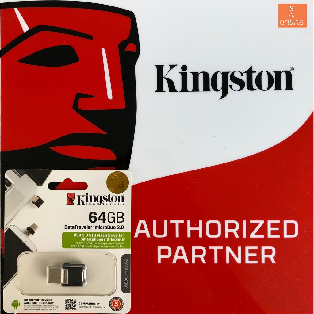 Cáp Dữ Liệu Kingston Datatraveler Microduo3 Otg Flashdisk - 64gb