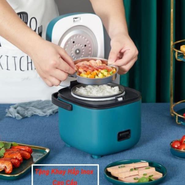 Hot Nồi Cơm Điện Đa Năng Mini JIASHI 1,2L Hàng Nội Địa Cao Cấp (Nấu Cháo, Chưng, Hấp, Luộc...) Sẵn .