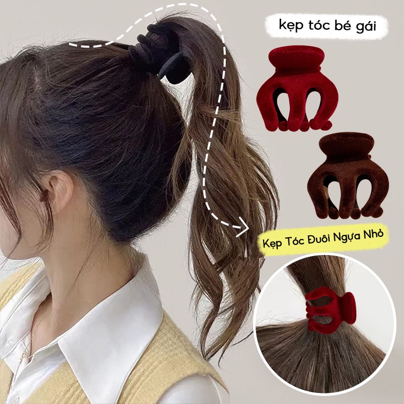 Kẹp Tóc Đuôi Ngựa Tạo Kiểu Tóc Đuôi Ngựa Phong Cách Hàn Quốc Cho Nữ