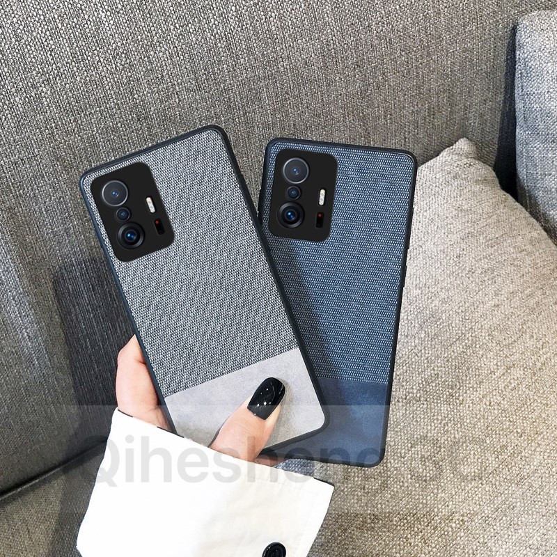 Ốp điện thoại cứng phối vải cho Xiaomi Mi 11T Pro Xiaomi 11T Xiaomi 11TPro