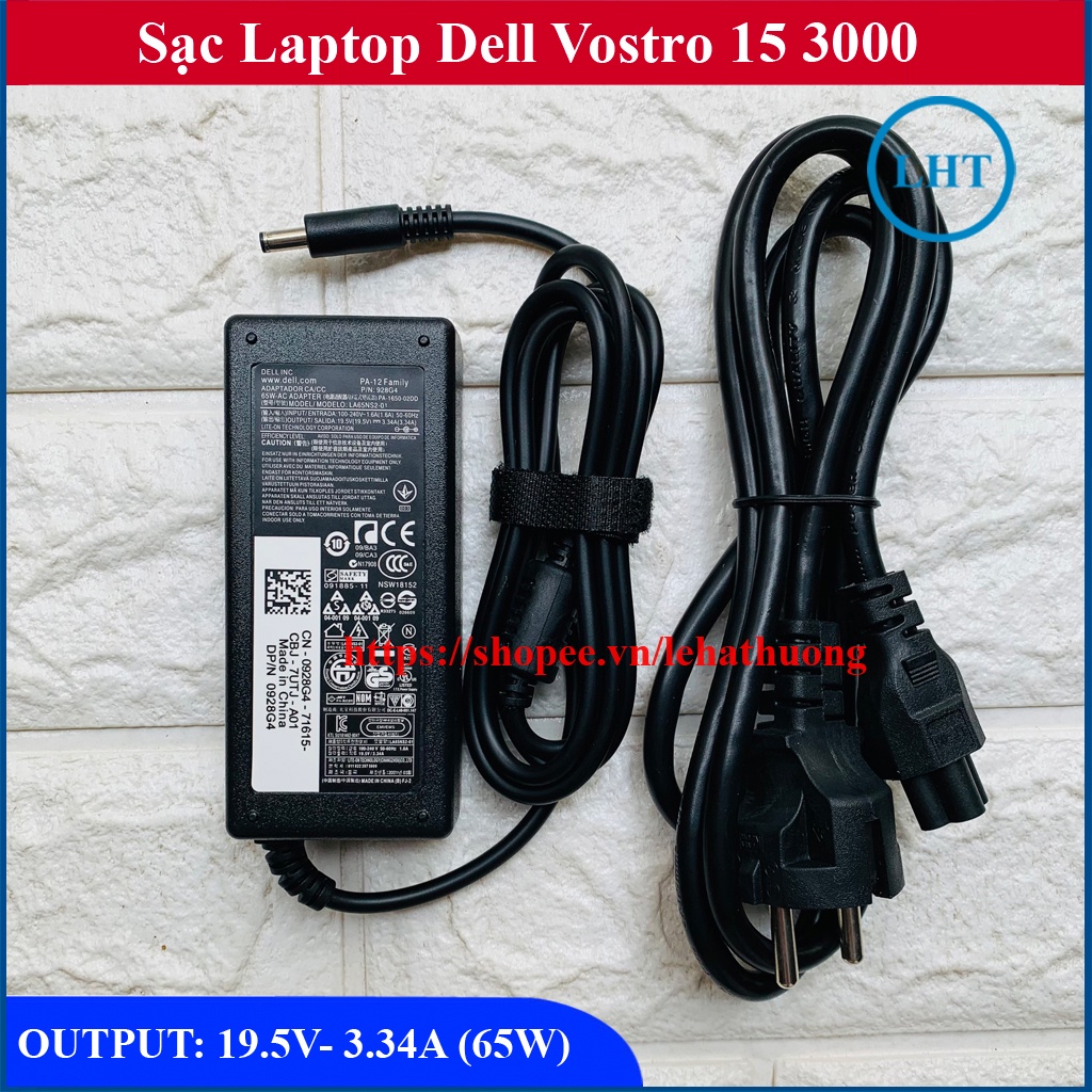 ⚡️[Sạc zin] Sạc laptop Dell Vostro 15 3000 có đèn báo chân tròn To - tròn Nhỏ