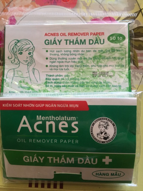 Giấy thấm dầu Acnes