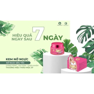 Kem massage nở ngực siêu tốc thảo mộc 37( tặng dây đo + phiếu bảo hành chính hãng)