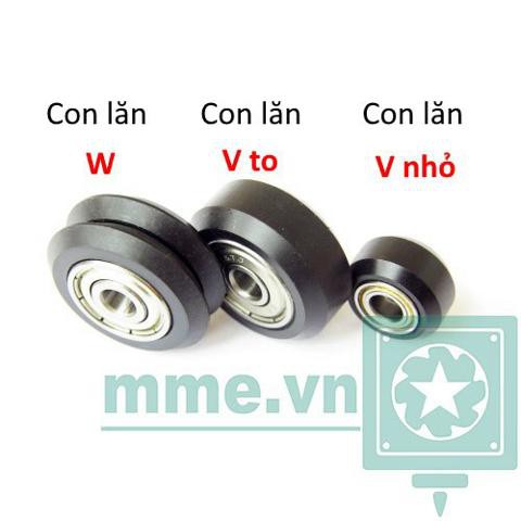 Con lăn nhôm V-slot 20 EU